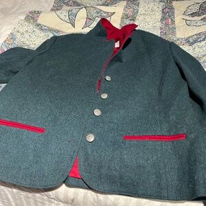 Pendleton Teal and Red Blazer